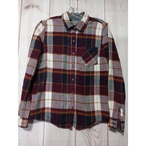 Natural‎ Reflections Shirt Ladies Medium Red and Blue Plaid Flannel